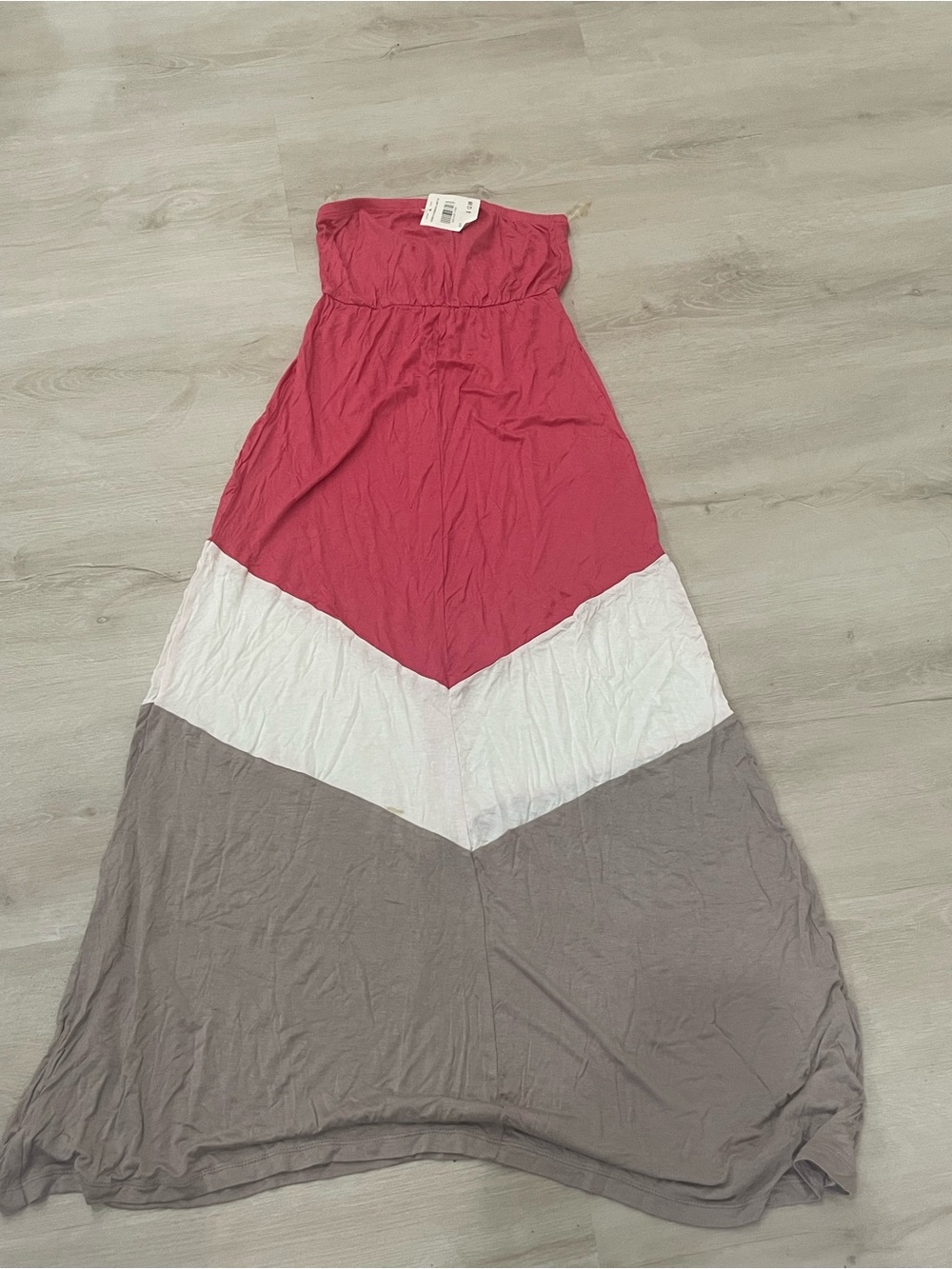 LOVE Strapless Colorblock Maxi Dress – NWT – Size Medium